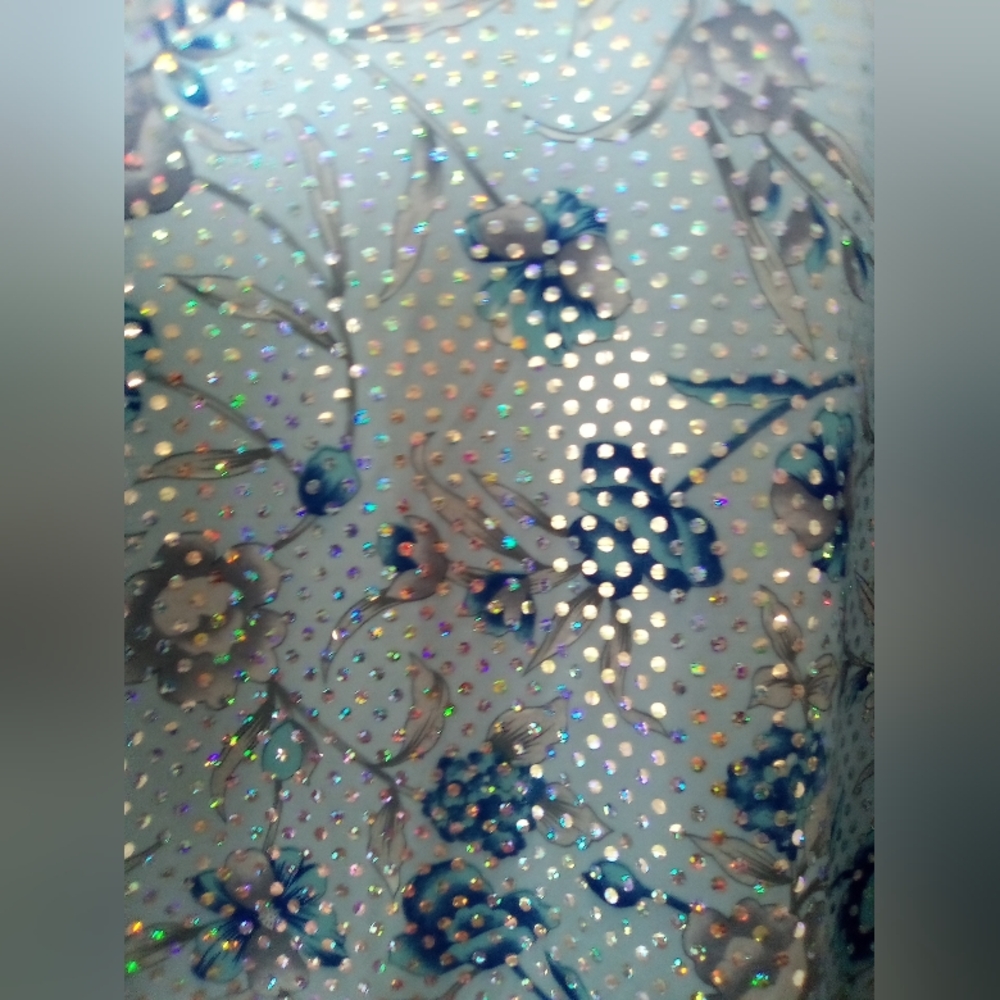 FASHION BUG Blue Sequin Women's Top SIZE 2XL - Picture 8 of 9